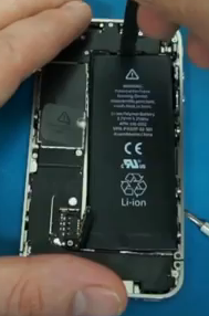 retirer batterie iphone 4
