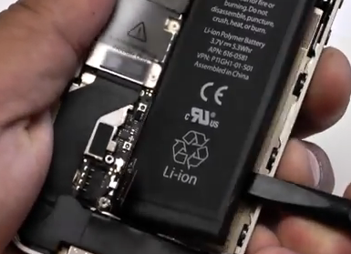 enlever batterie iphone 4s